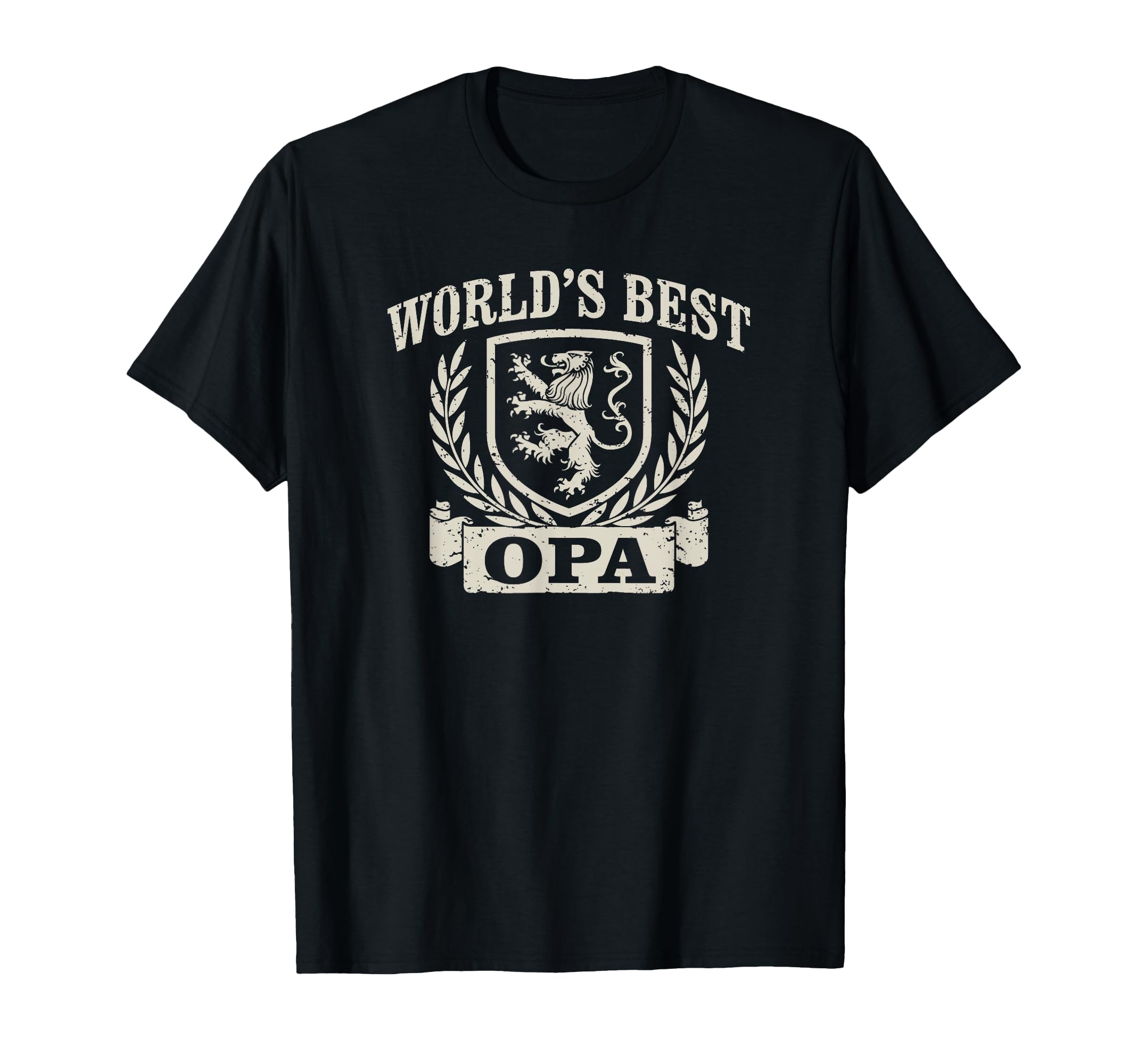 Worlds Best Opa Crest Grandpa T-Shirt - Graphic Print for Adults - T-Shirt, Sweatshirt, Hoodie