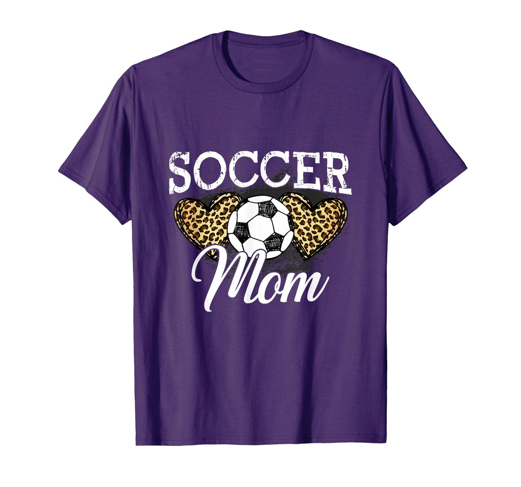 Soccer Mom Mother Leopard Soccer Mom T-Shirt - Aesthetic Graphic Unisex - T-Shirt, Sweatshirt, Hoodie