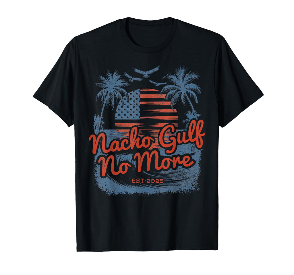 Gulf United States America Est 2025 T-Shirt - Novelty Apparel for Adults - T-Shirt, Sweatshirt, Hoodie