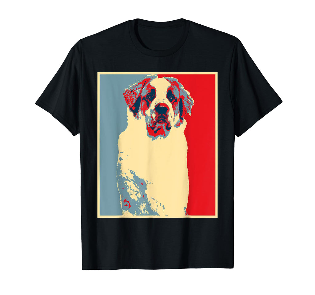 Dog Artwork Silhouette St Bernard T-Shirt - Streetwear Style for Adults - T-Shirt, Sweatshirt, Hoodie