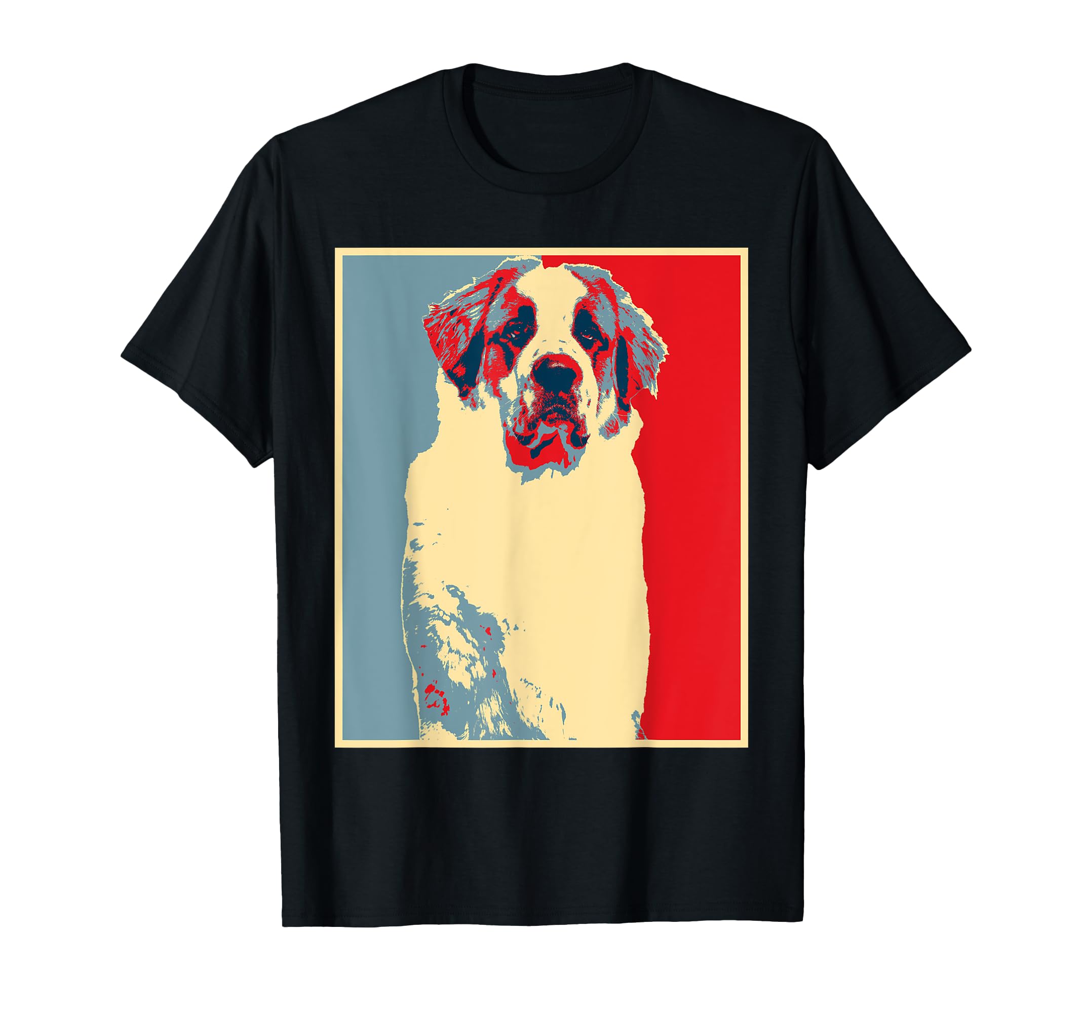 Dog Artwork Silhouette St Bernard T-Shirt - Streetwear Style for Adults - T-Shirt, Sweatshirt, Hoodie