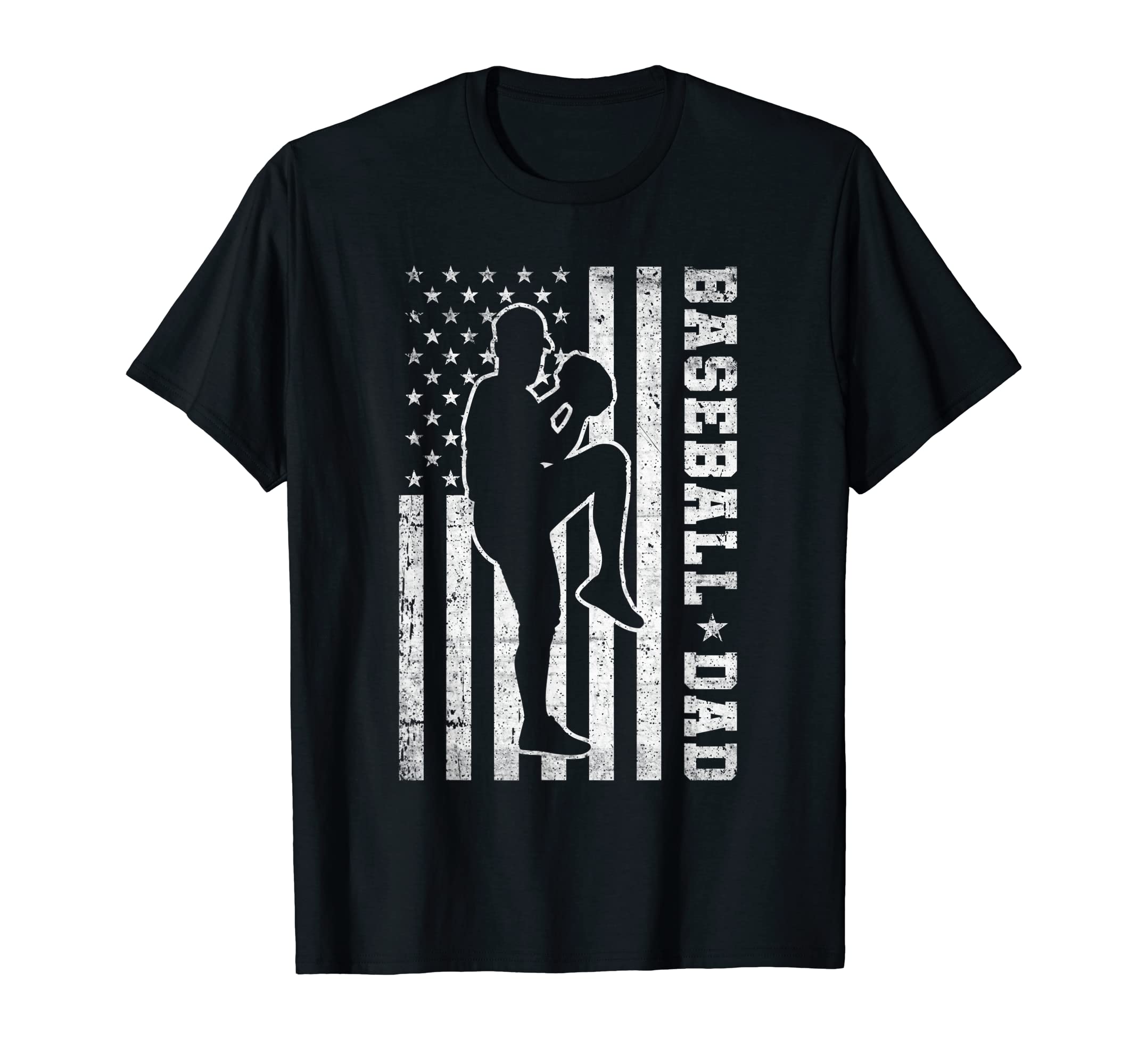 Mens Baseball Dad Usa American Flag T-Shirt - Streetwear Style for Adults - T-Shirt, Sweatshirt, Hoodie