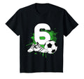 6Th Birthday 6 Years Soccer Football T-Shirt - Trendy Graphic for Adults - T-Shirt, Sweatshirt, Hoodie