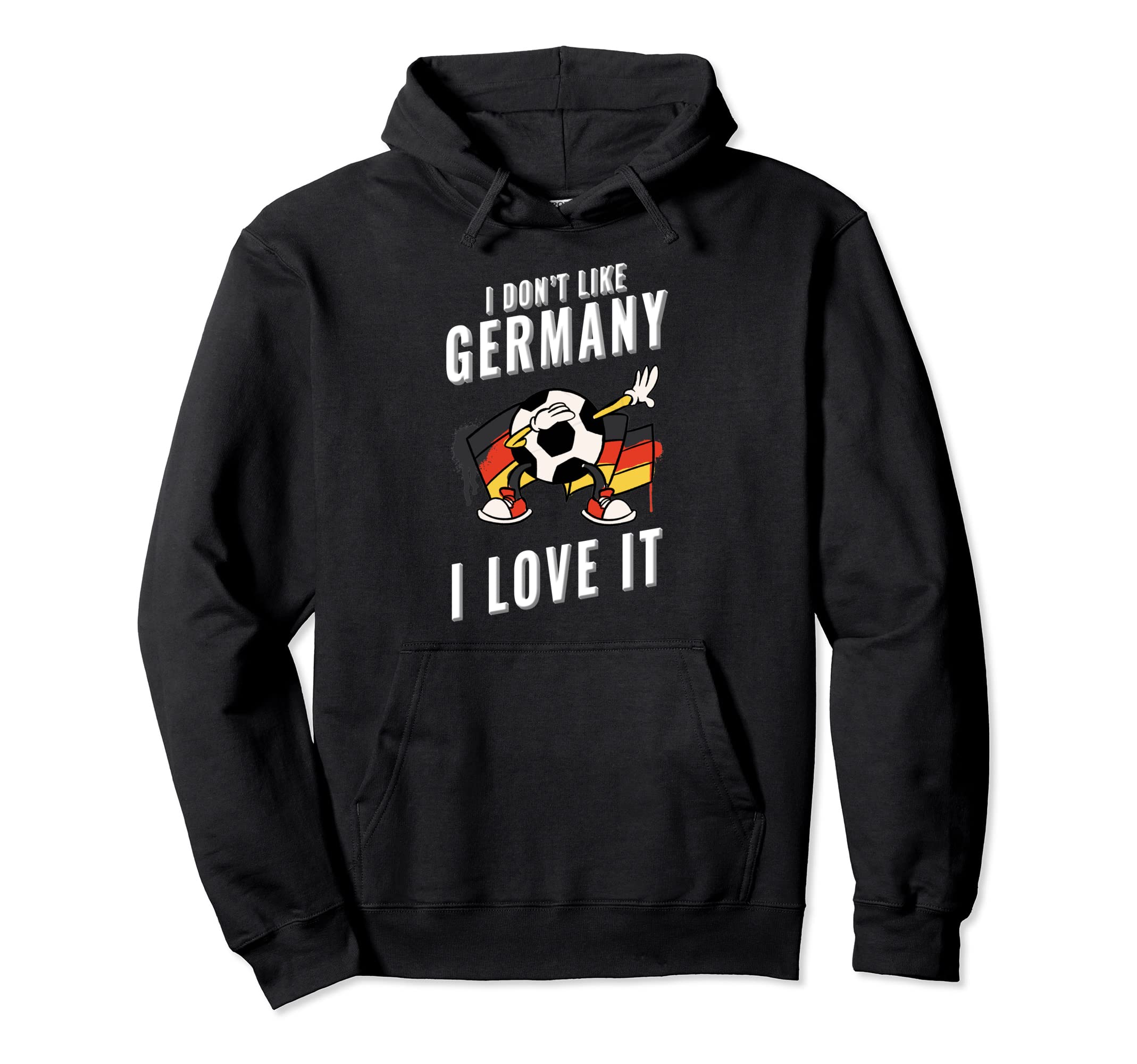 Germany Soccer Supporters Fun Flag Hoodie - Minimalist Print for Adults - T-Shirt, Sweatshirt, Hoodie