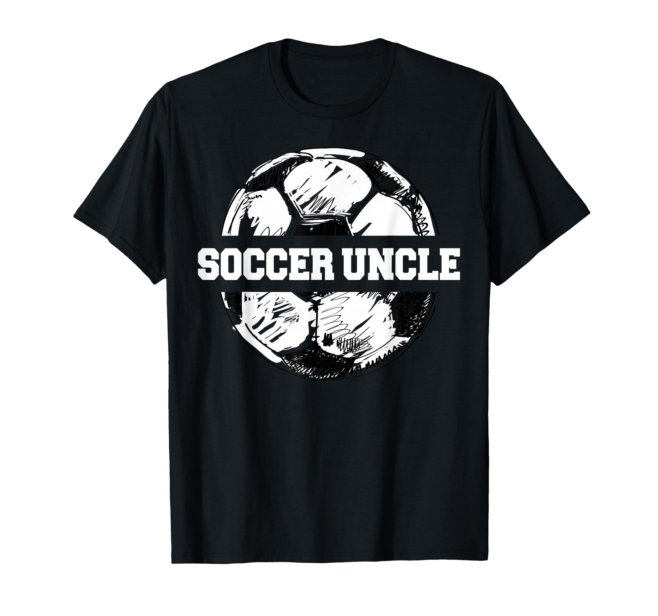 Soccer Uncle Funny Sketch Split T-Shirt - Streetwear Style for Adults - T-Shirt, Sweatshirt, Hoodie