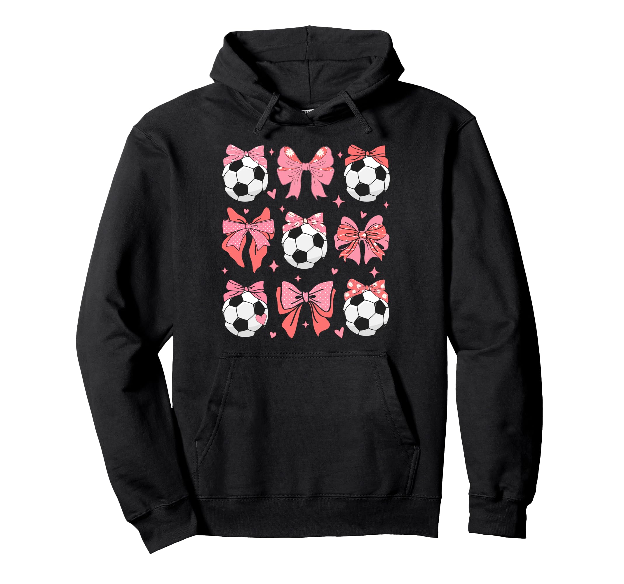 Coquette Bow Soccer Mom Family Sports Hoodie - Fun Novelty Design Unisex - T-Shirt, Sweatshirt, Hoodie