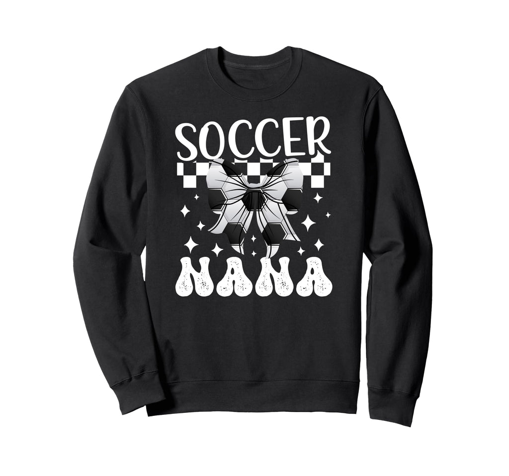 Soccer Nana Coquette Nana Soccer Sweatshirt - Custom Art Print for Adults - T-Shirt, Sweatshirt, Hoodie