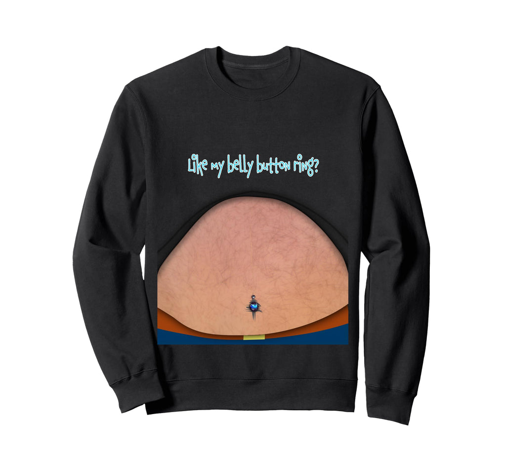 Fake Fat Hairy Belly Dad Bod Sweatshirt - Trendy Graphic Men Women - T-Shirt, Sweatshirt, Hoodie