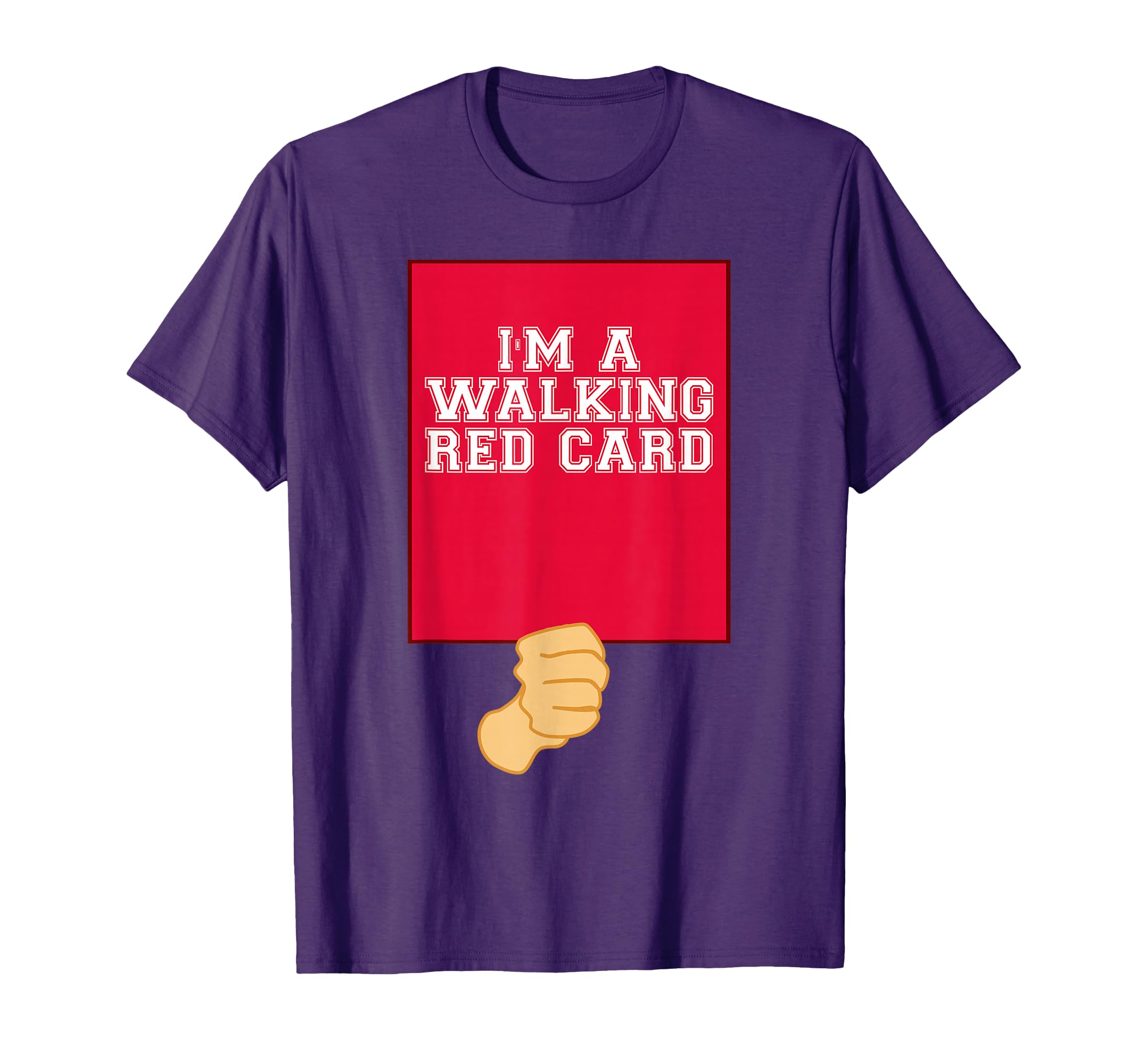 Walking Soccer Red Card T-Shirt - Graphic Print Men Women - T-Shirt, Sweatshirt, Hoodie
