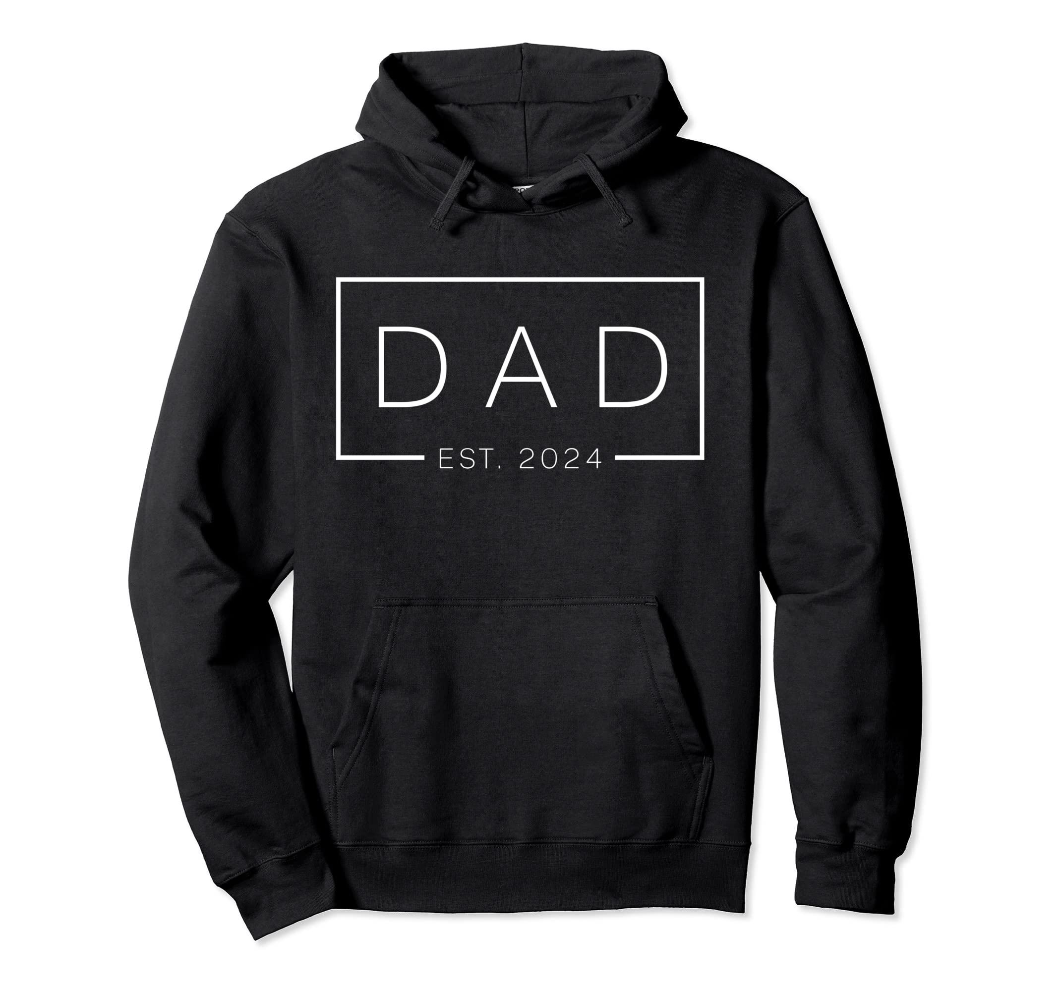 Fathers Day Dad Est 2024 Expect Wife Hoodie - Aesthetic Graphic for Adults - T-Shirt, Sweatshirt, Hoodie