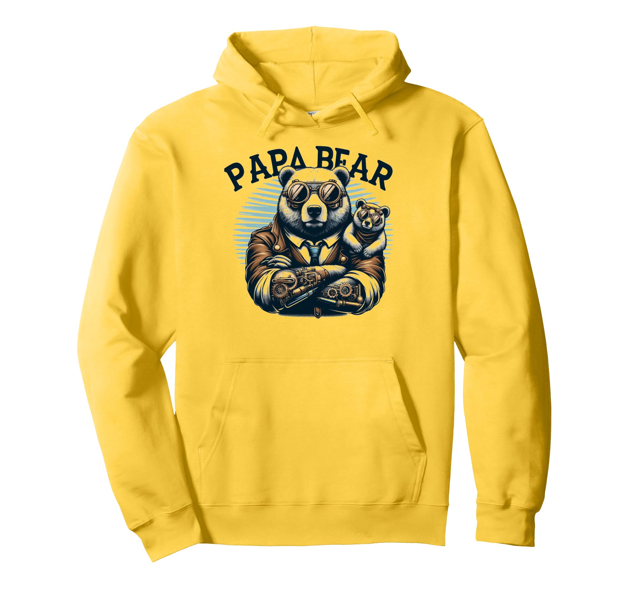 Papa Bear Funny Mechanic Bears Animal Hoodie - Unique Graphic Men Women - T-Shirt, Sweatshirt, Hoodie