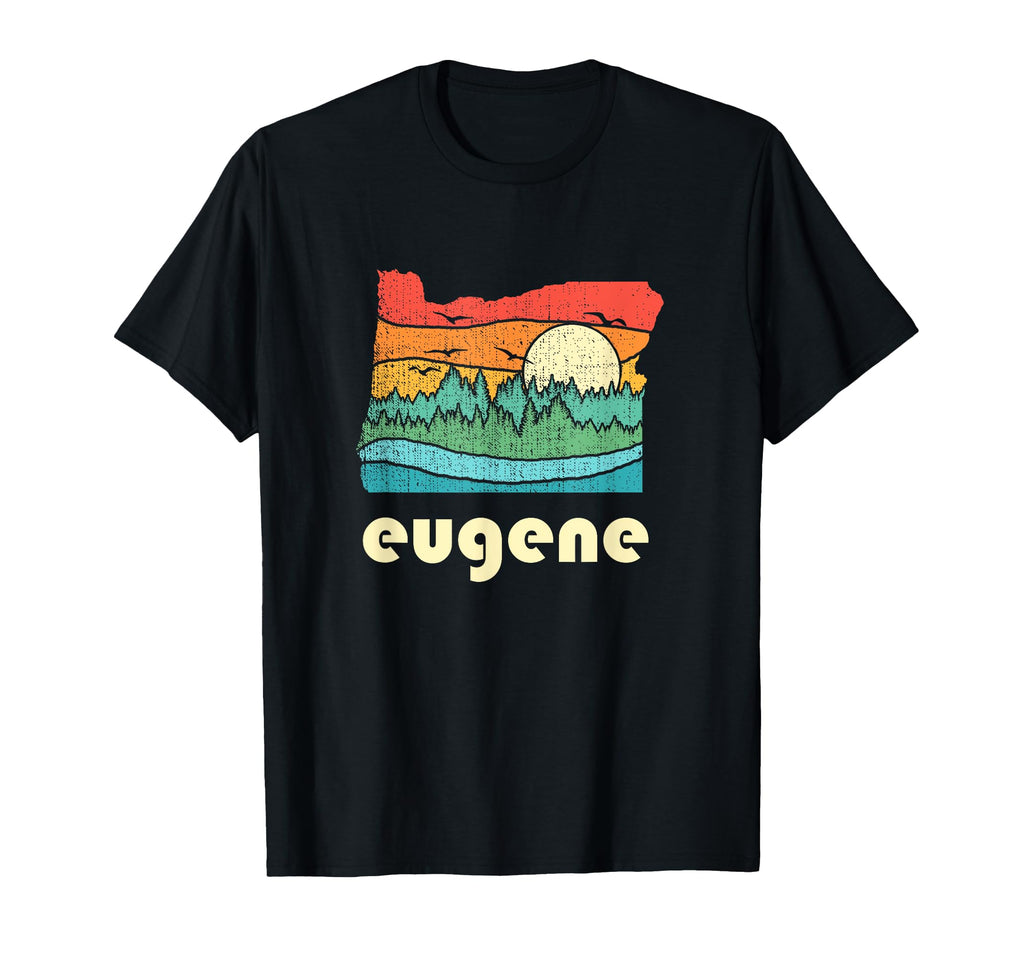 Eugene Oregon Throwback Gift T-Shirt - Casual Everyday Wear Men Women - T-Shirt, Sweatshirt, Hoodie