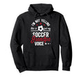 My Soccer Grandpa Voice Soccer Player Hoodie - Novelty Apparel for Adults - T-Shirt, Sweatshirt, Hoodie