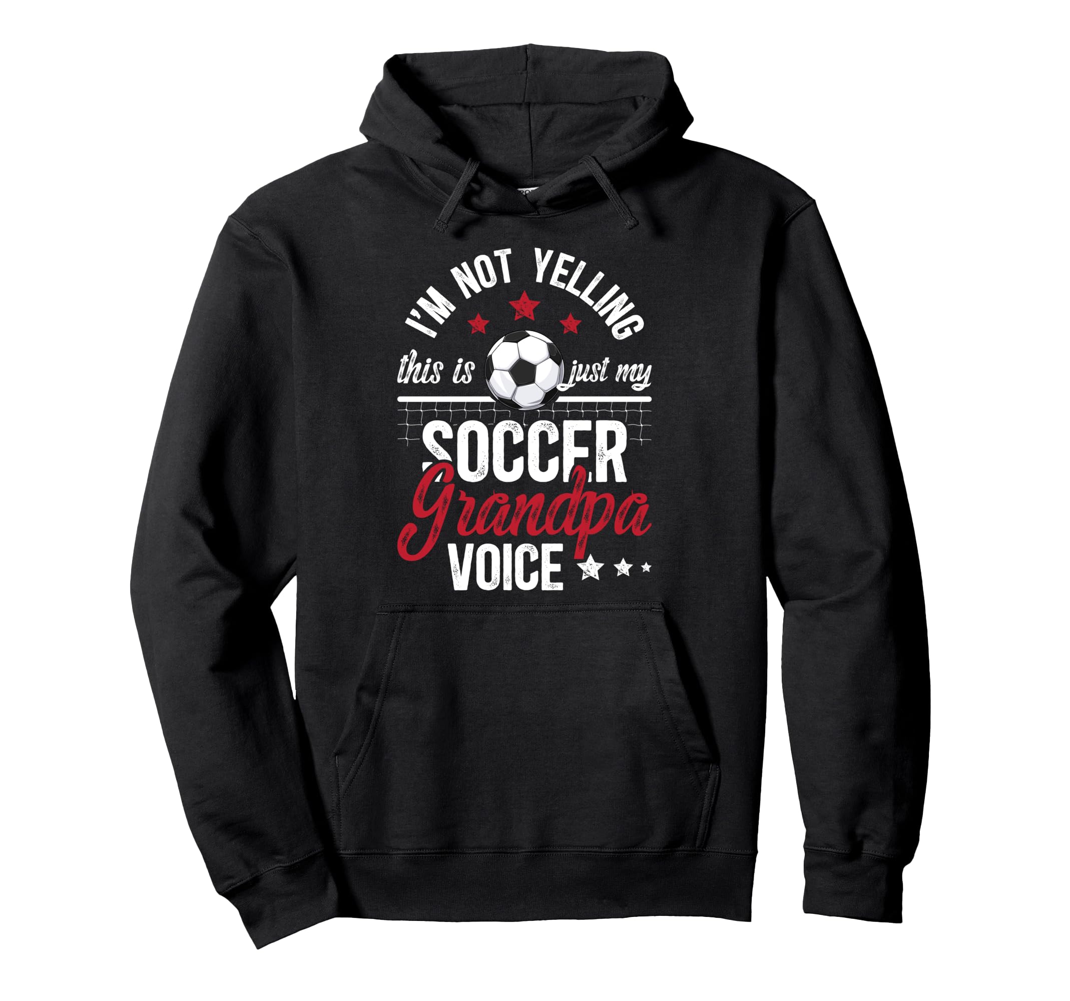 My Soccer Grandpa Voice Soccer Player Hoodie - Novelty Apparel for Adults - T-Shirt, Sweatshirt, Hoodie