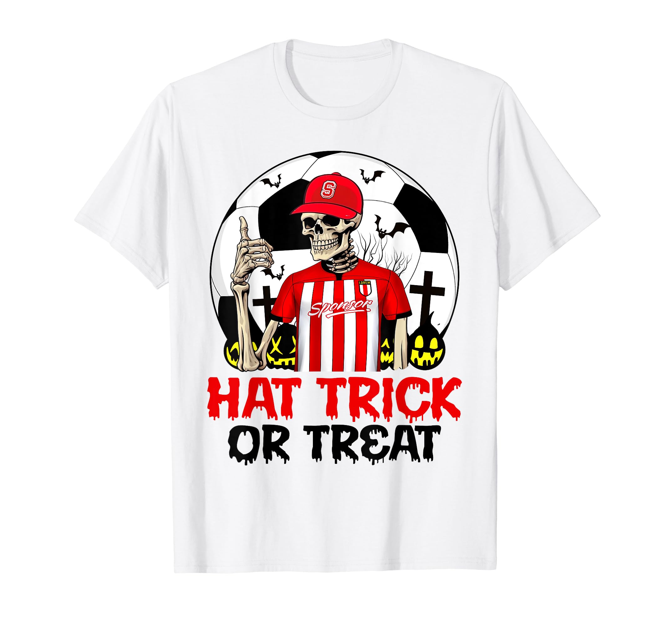 Funny Hat Trick Or Treat Skeleton T-Shirt - Custom Art Print Men Women - T-Shirt, Sweatshirt, Hoodie