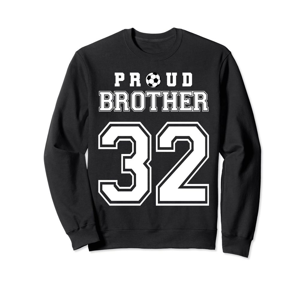 Number 32 Custom Proud Soccer Sweatshirt - Minimalist Print for Adults - T-Shirt, Sweatshirt, Hoodie