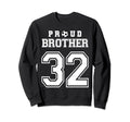 Number 32 Custom Proud Soccer Sweatshirt - Minimalist Print for Adults - T-Shirt, Sweatshirt, Hoodie