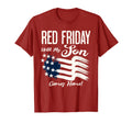 Friday We Wear Red Friday My Son T-Shirt - Casual Everyday Wear Unisex - T-Shirt, Sweatshirt, Hoodie