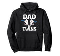 Dad Twins Cats New Father Announcement Hoodie - Streetwear Style Unisex - T-Shirt, Sweatshirt, Hoodie