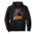 Papa Bear Husband Father Family Fathers Hoodie - Graphic Print for Adults - T-Shirt, Sweatshirt, Hoodie