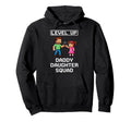 Level Up Daddy Daughter Squad Art Hoodie - Custom Art Print Men Women - T-Shirt, Sweatshirt, Hoodie