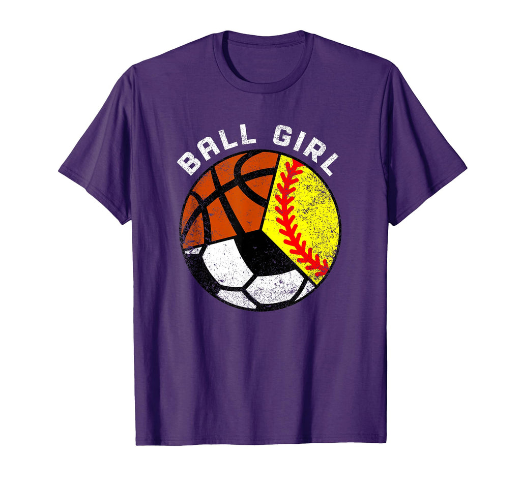 Ball Funny Softball Soccer Basketball T-Shirt - Trendy Graphic for Adults - T-Shirt, Sweatshirt, Hoodie