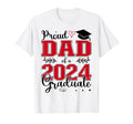 Proud Dad Class 2024 Graduate Graduation T-Shirt - Aesthetic Graphic Unisex - T-Shirt, Sweatshirt, Hoodie