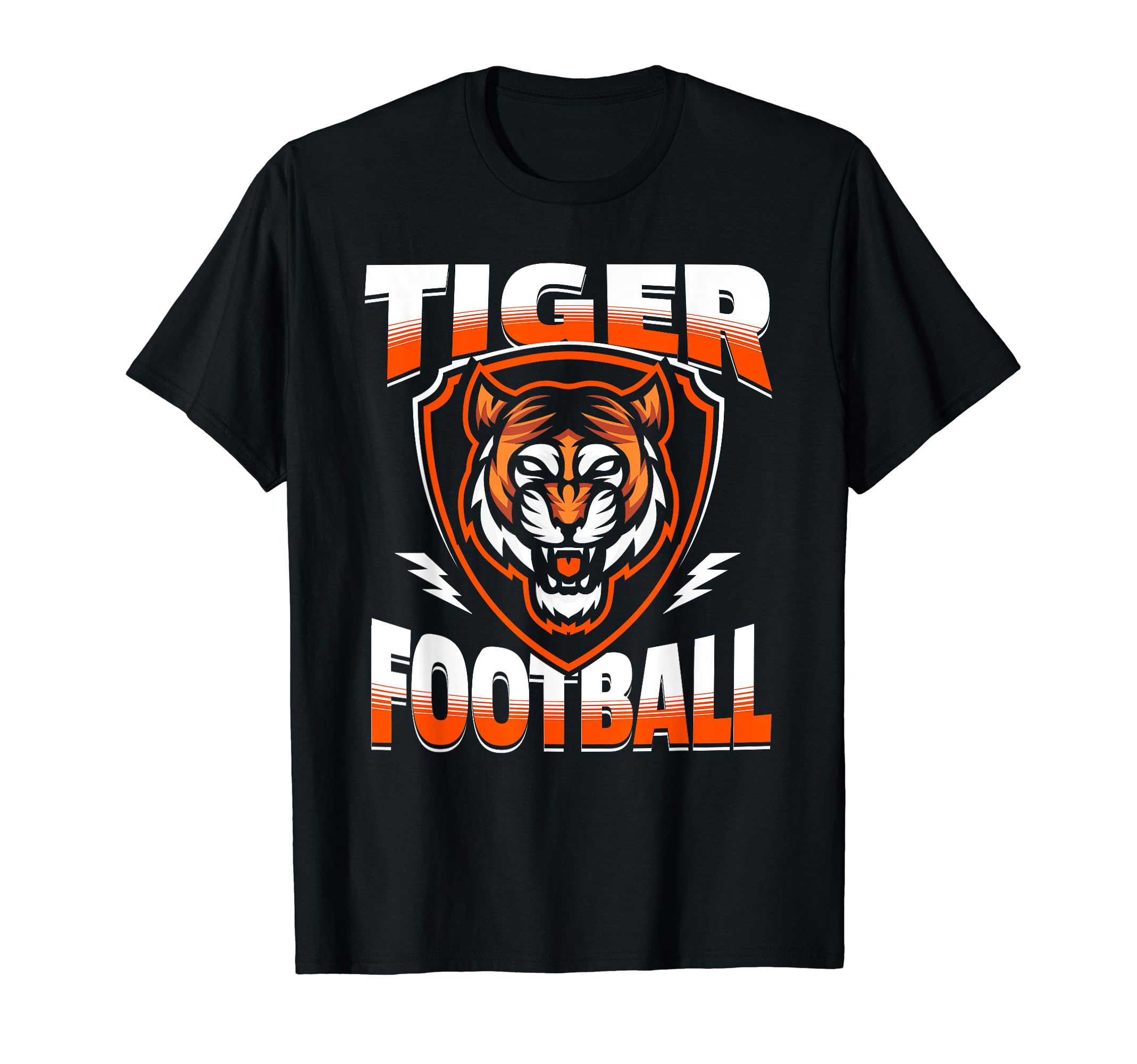 Tiger Football Day Mom Dad Tigers Game T-Shirt - Graphic Print Unisex - T-Shirt, Sweatshirt, Hoodie