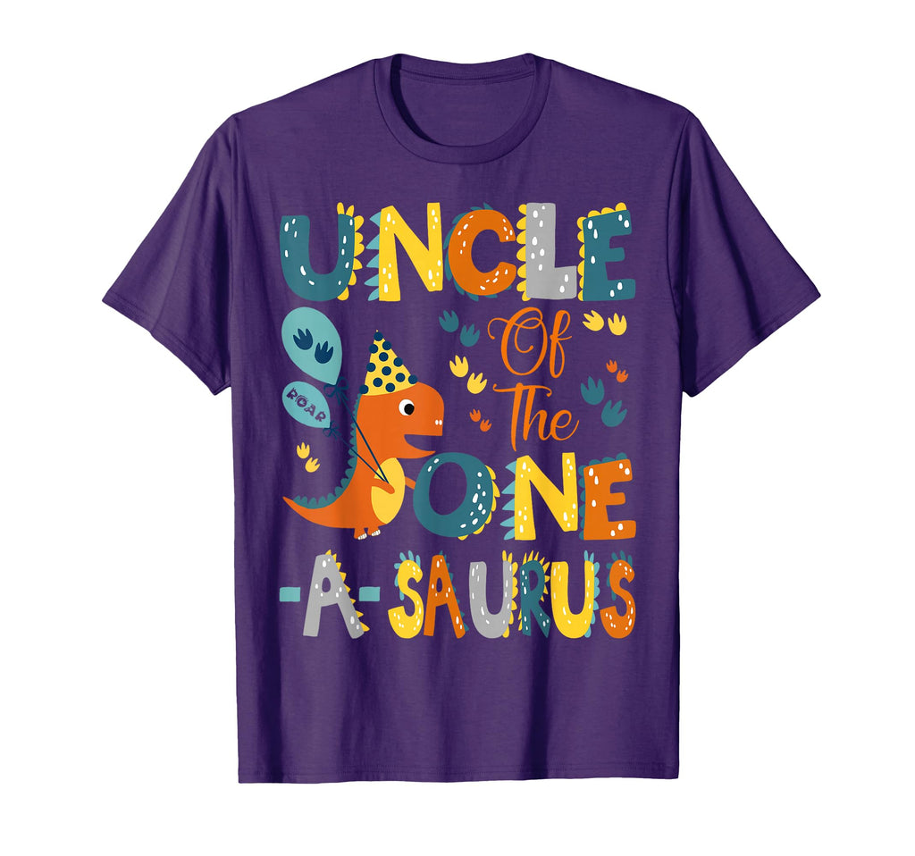 Uncle One Saurus 1St Birthday T-Shirt - Minimalist Print Men Women - T-Shirt, Sweatshirt, Hoodie