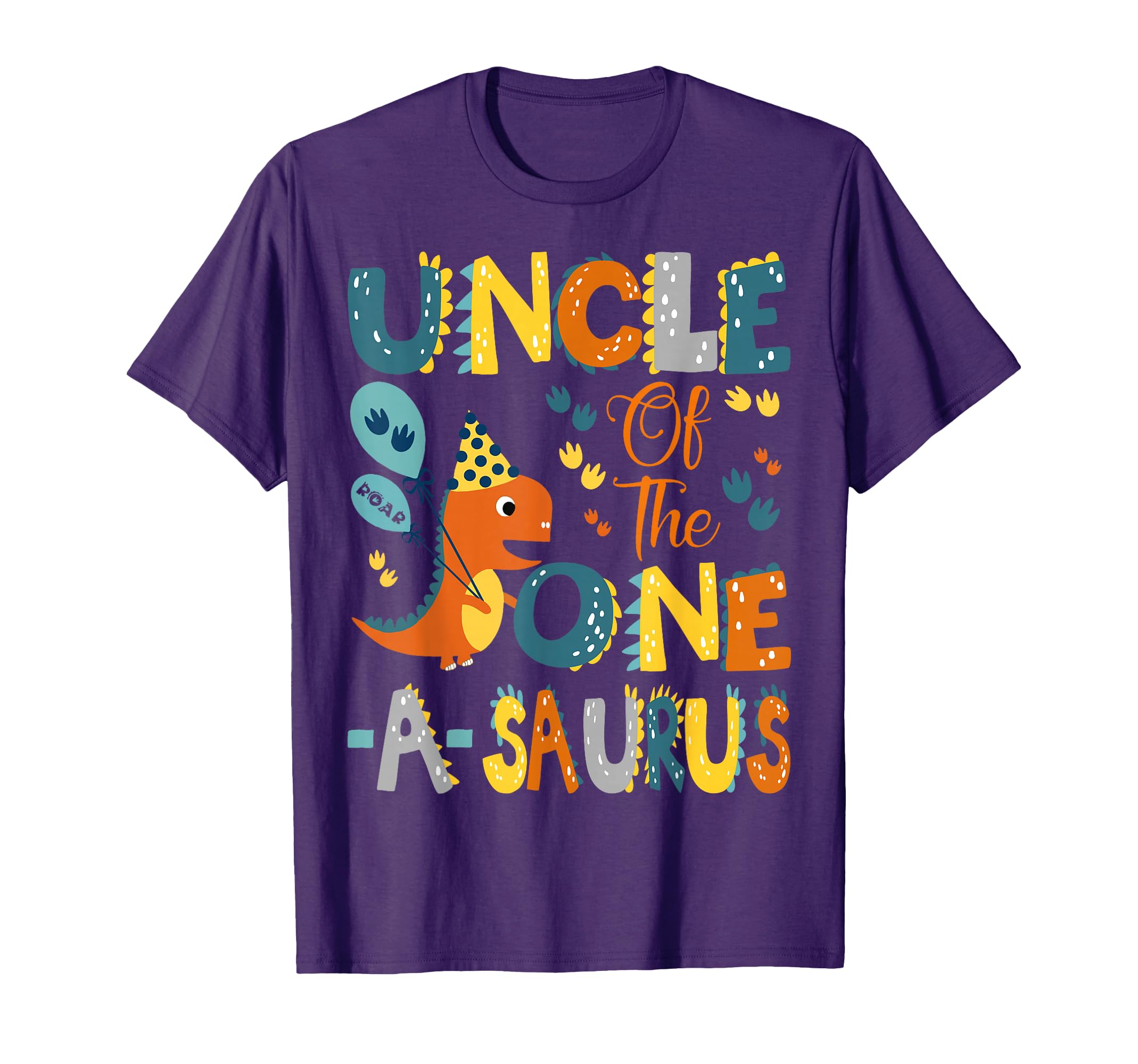 Uncle One Saurus 1St Birthday T-Shirt - Minimalist Print Men Women - T-Shirt, Sweatshirt, Hoodie