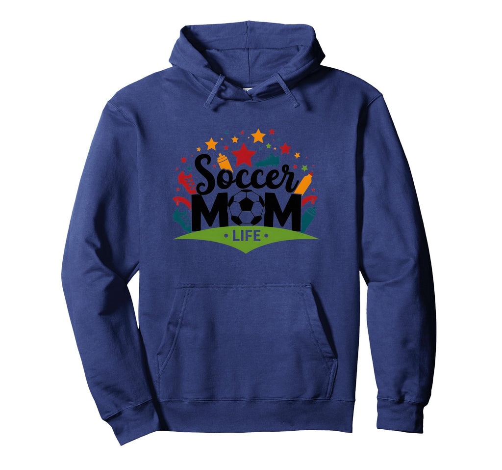 Soccer Mom Life Womens Sports Parent Hoodie - Minimalist Print for Adults - T-Shirt, Sweatshirt, Hoodie