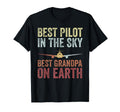 Pilot Grandpa Funny Flying Grandpa T-Shirt - Custom Art Print for Adults - T-Shirt, Sweatshirt, Hoodie