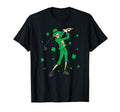 St Patricks Day Golf Golfer Golfing T-Shirt - Minimalist Print for Adults - T-Shirt, Sweatshirt, Hoodie