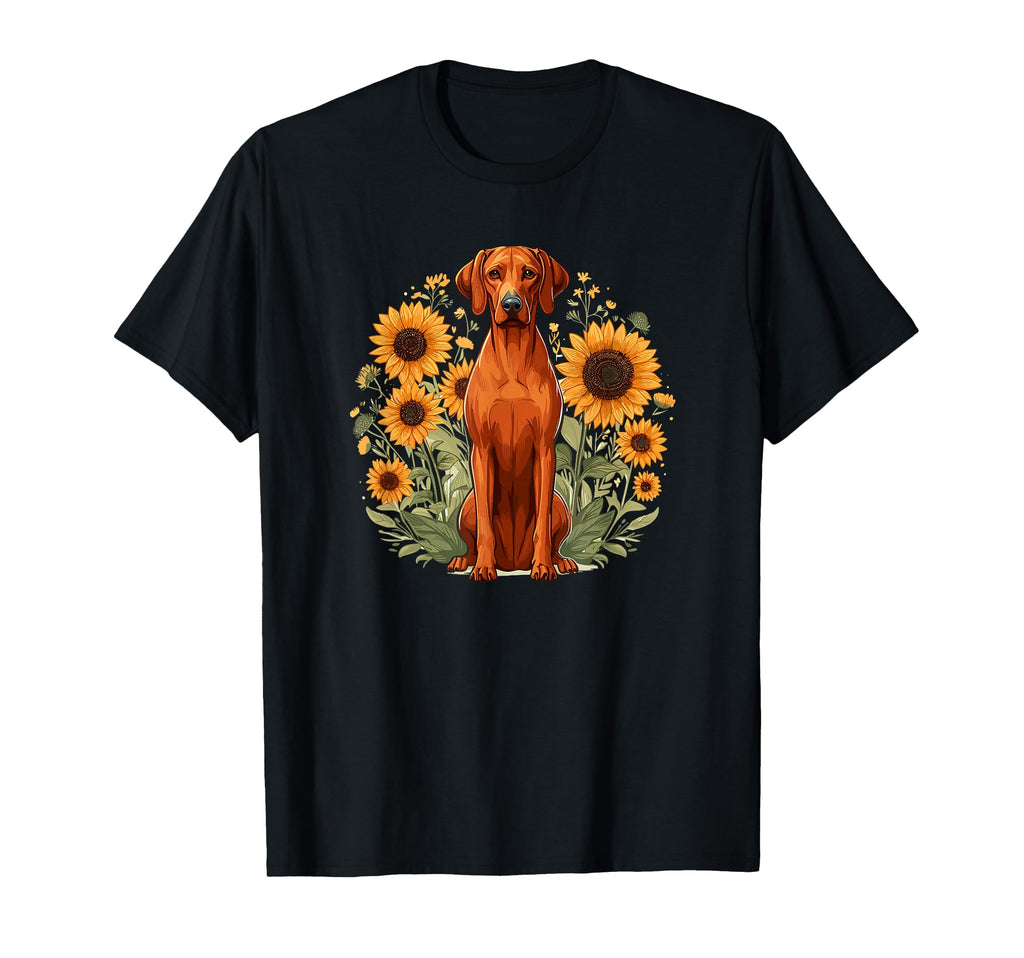Sunflowers Flowers Rhodesian T-Shirt - Streetwear Style Men Women - T-Shirt, Sweatshirt, Hoodie
