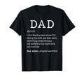 Dad Definition Fathers Day Funny Dad T-Shirt - Custom Art Print for Adults - T-Shirt, Sweatshirt, Hoodie