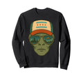 Chicago Skyline Reflection Alien Sweatshirt - Minimalist Print for Adults - T-Shirt, Sweatshirt, Hoodie