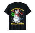 How Snowflakes Are Really Made Snowman T-Shirt - Unique Graphic Unisex - T-Shirt, Sweatshirt, Hoodie