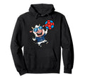 Moo United 7 Soccer Cow Athlete Fun Player Hoodie - Trendy Graphic Unisex - T-Shirt, Sweatshirt, Hoodie