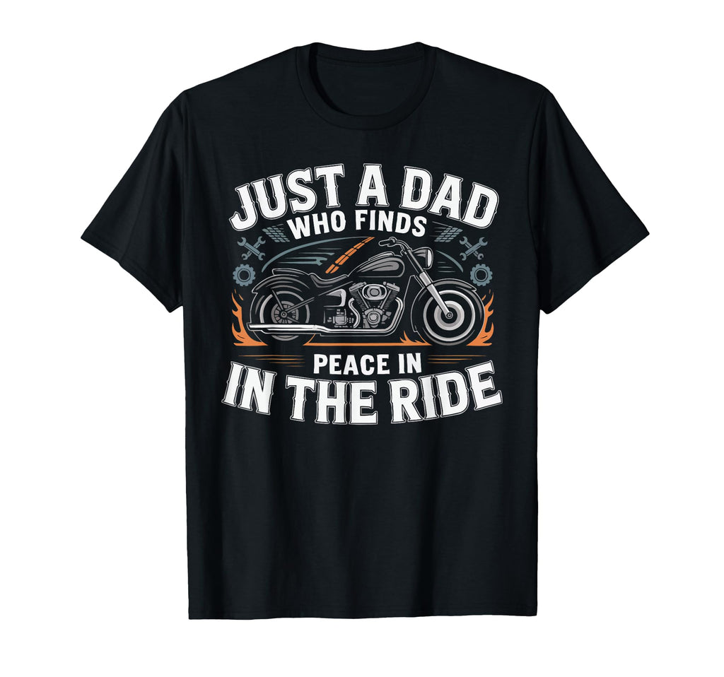 Motorcycle Dad Motorcyle Rider Daddy T-Shirt - Custom Art Print for Adults - T-Shirt, Sweatshirt, Hoodie
