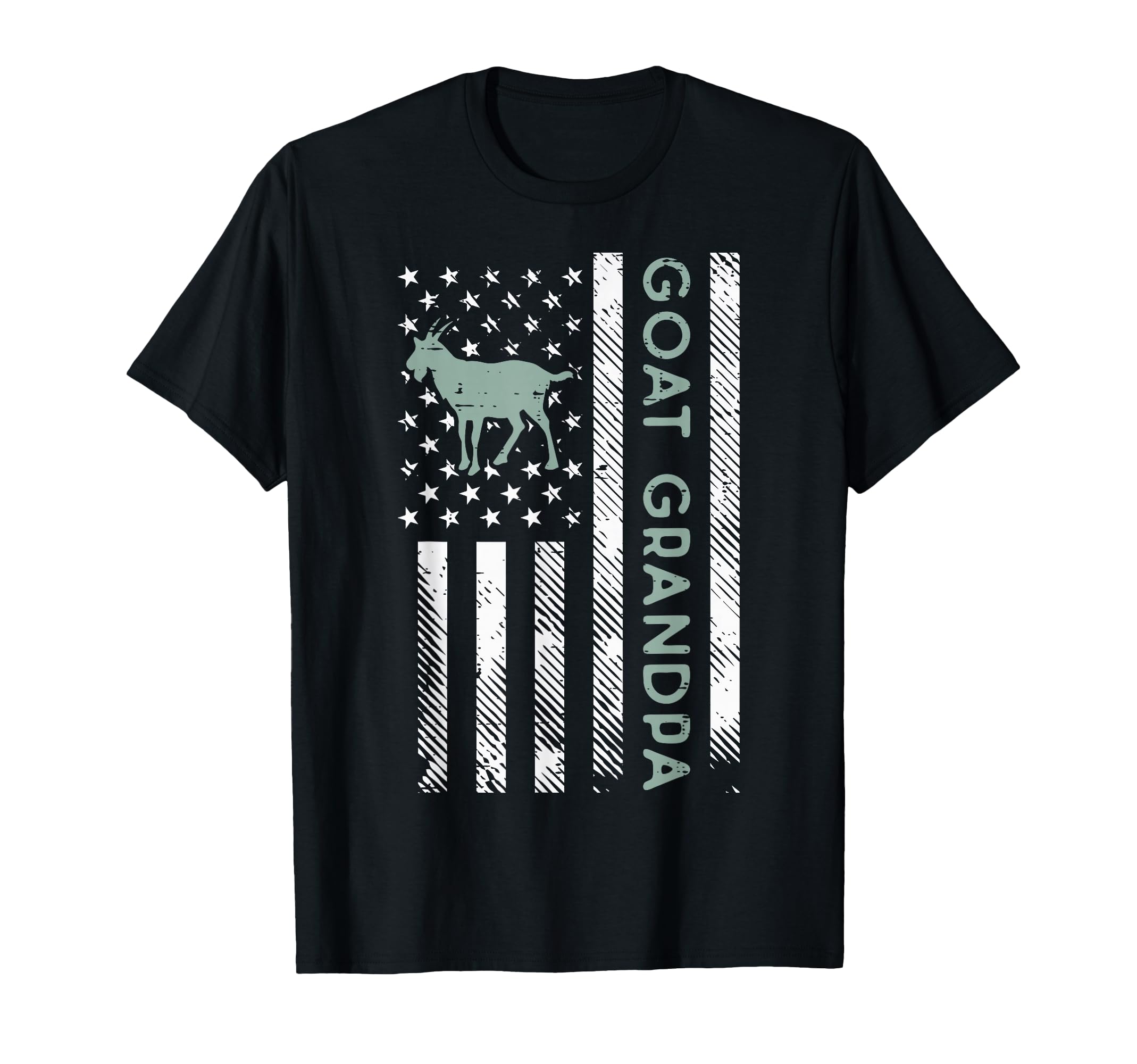 Goat Grandpa Us Flag Patriotic Farm T-Shirt - Aesthetic Graphic for Adults - T-Shirt, Sweatshirt, Hoodie