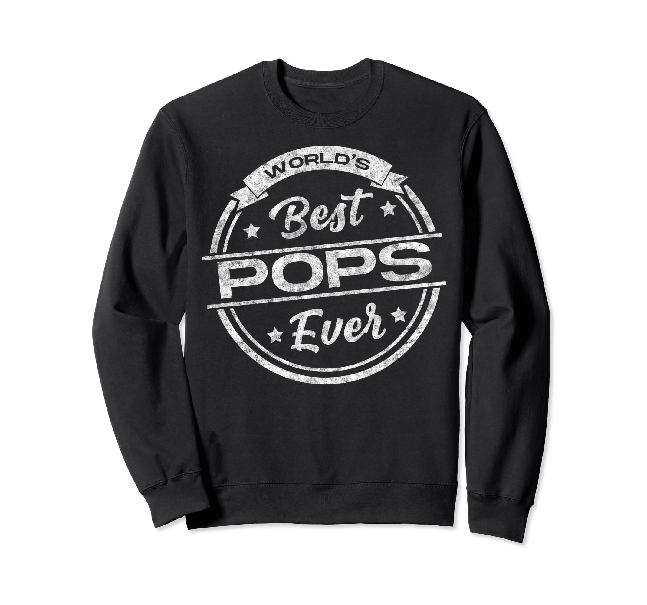 Worlds Best Pops Ever Fathers Day Sweatshirt - Minimalist Print for Adults - T-Shirt, Sweatshirt, Hoodie