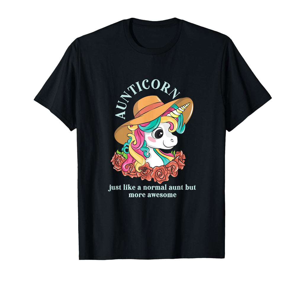 Aunticorn Aunt Unicorn Auntie Niece T-Shirt - Graphic Print for Adults - T-Shirt, Sweatshirt, Hoodie
