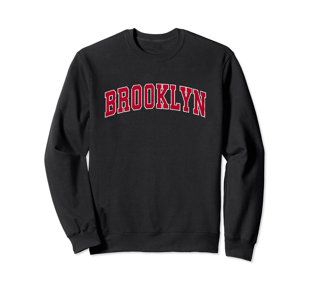 Brooklyn New York Ny Sports Red Sweatshirt - Streetwear Style Men Women - T-Shirt, Sweatshirt, Hoodie