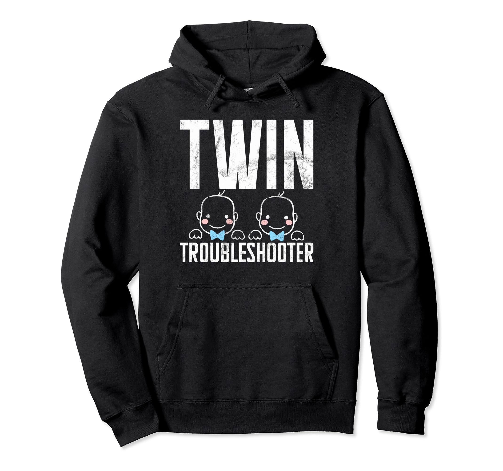 Twin Troubleshooter Twin Dad Hoodie - Minimalist Print Unisex - T-Shirt, Sweatshirt, Hoodie