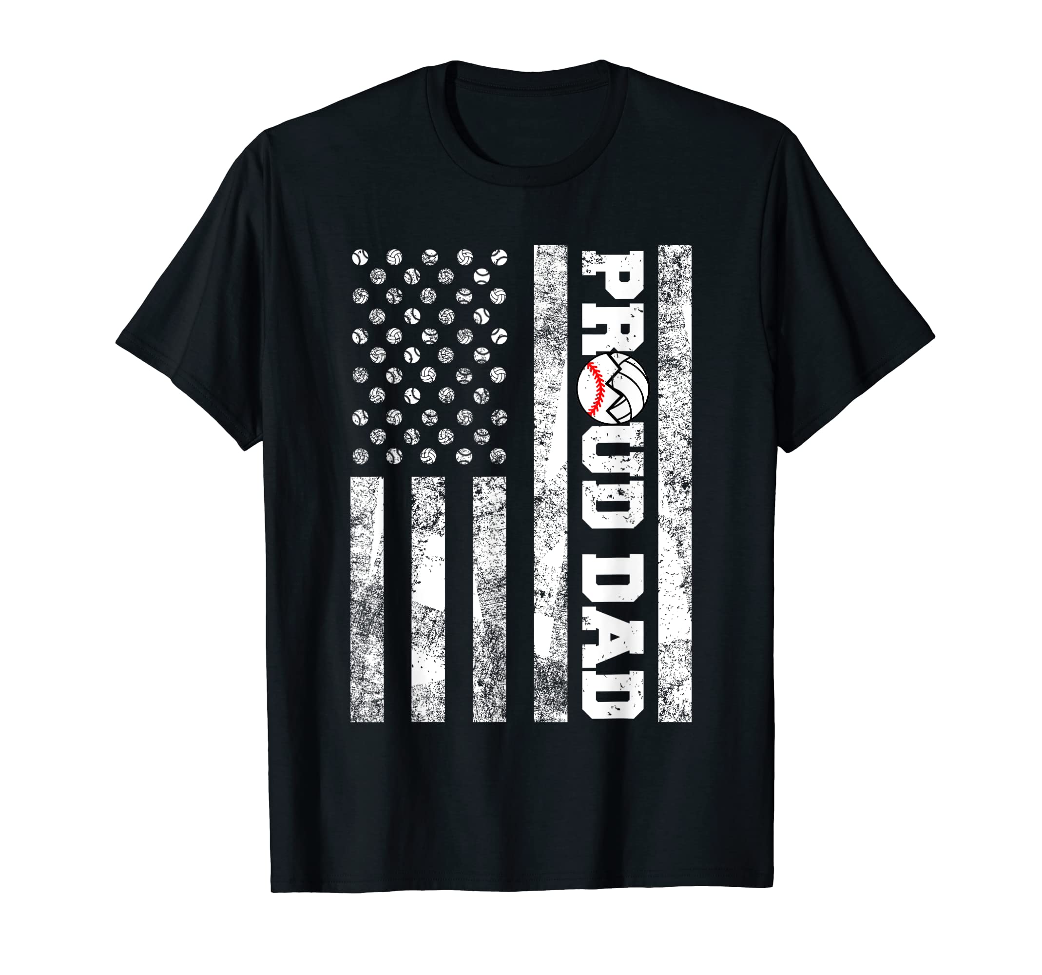 Mens Proud Dad American Flag Funny T-Shirt - Streetwear Style Unisex - T-Shirt, Sweatshirt, Hoodie