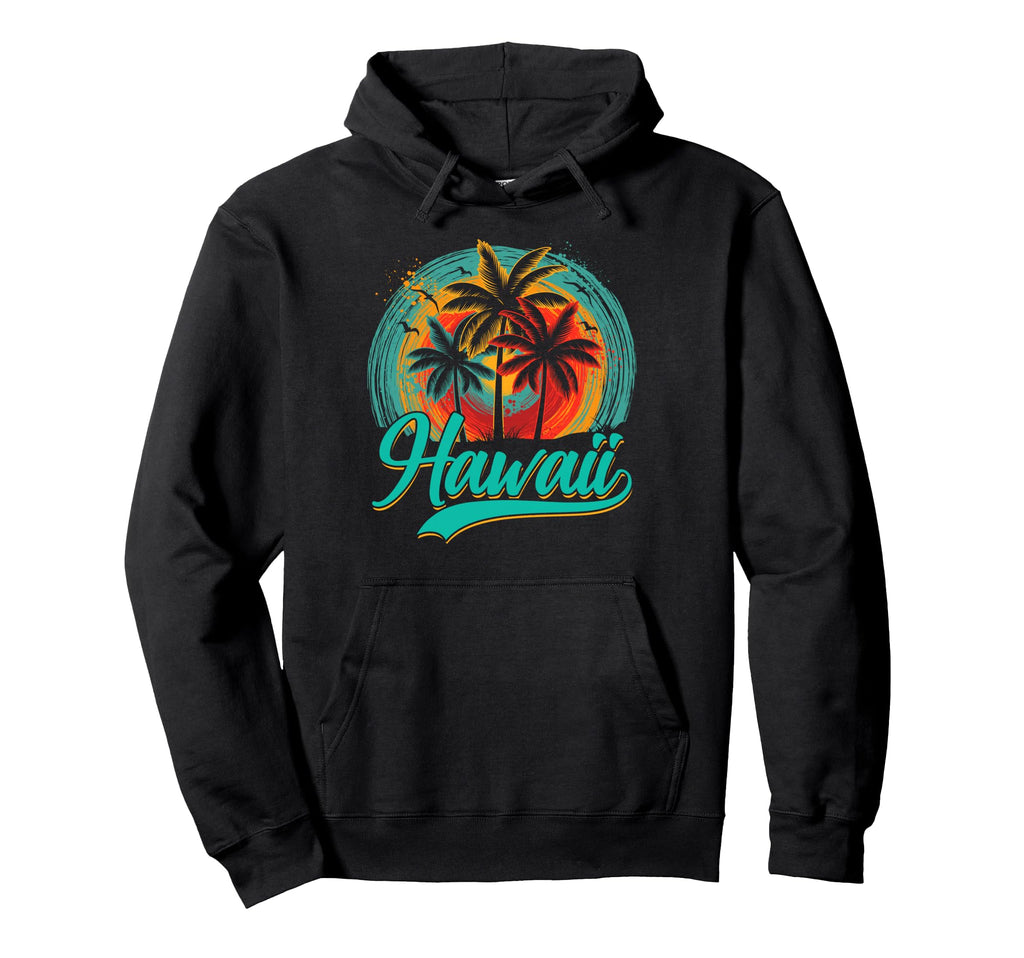 Hawaii Tropical Beach Sunset Family Hoodie - Trendy Graphic Men Women - T-Shirt, Sweatshirt, Hoodie