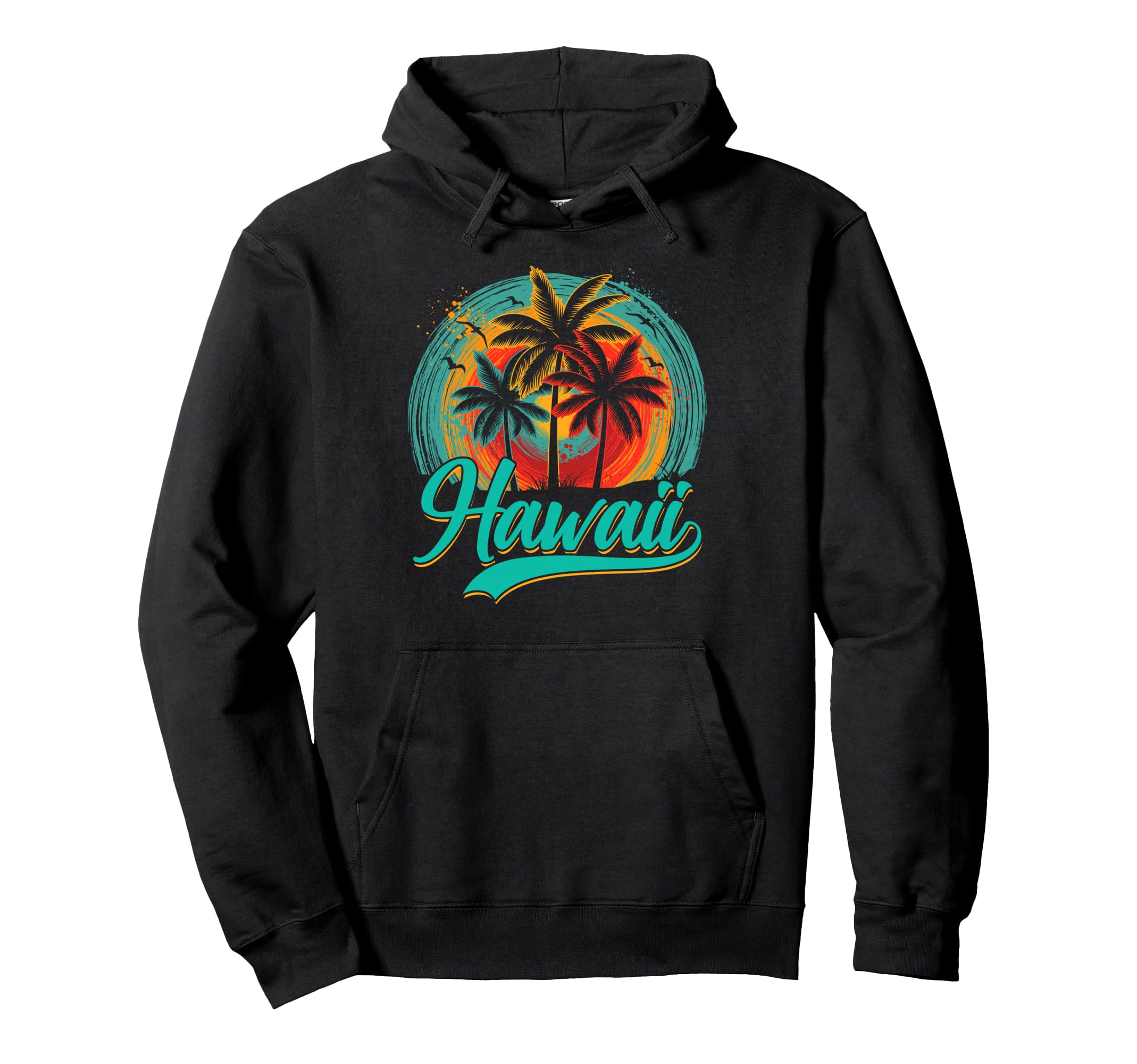 Hawaii Tropical Beach Sunset Family Hoodie - Trendy Graphic Men Women - T-Shirt, Sweatshirt, Hoodie