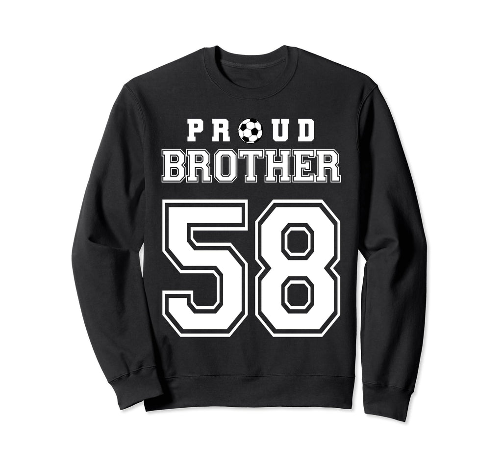 Number 58 Custom Proud Soccer Sweatshirt - Trendy Graphic for Adults - T-Shirt, Sweatshirt, Hoodie