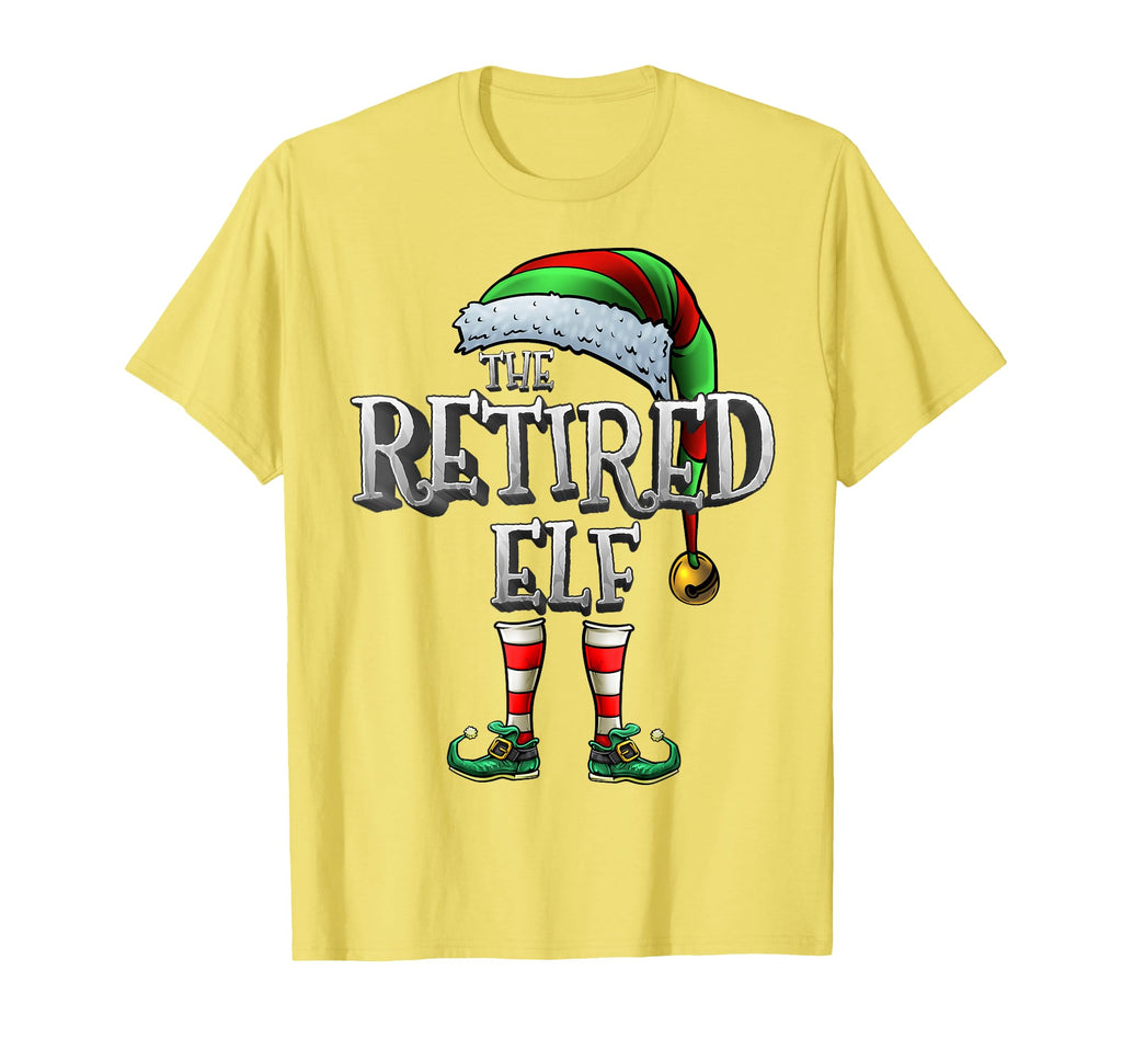 Retired Elf Matching Family Retired T-Shirt - Minimalist Print for Adults - T-Shirt, Sweatshirt, Hoodie