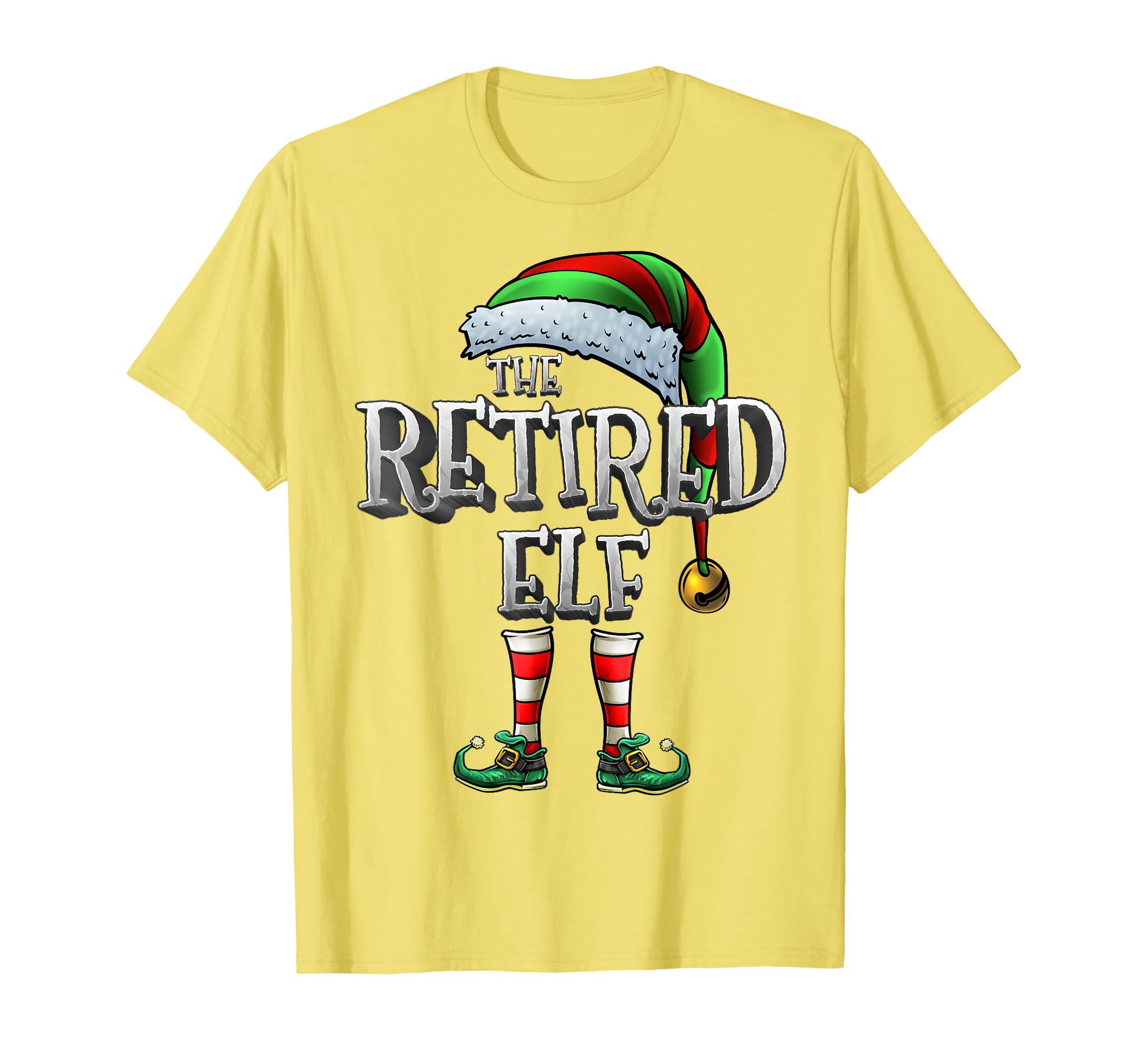 Retired Elf Matching Family Retired T-Shirt - Minimalist Print for Adults - T-Shirt, Sweatshirt, Hoodie
